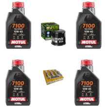 Cargar imagen en el visor de la galería, KIT DE AFINACION SERVICIO YAMAHA R1 09 21 MOTUL 7100 NGK HF