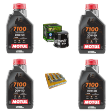 Cargar imagen en el visor de la galería, KIT DE AFINACION SERVICIO YAMAHA R1 09 21 MOTUL 7100 NGK HF
