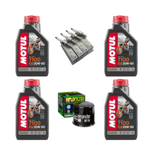 Cargar imagen en el visor de la galería, Kit Afinacion Motul 7100 20W50 Ngk Hf Zx10r 08-15 Gsxr 1000 07-20