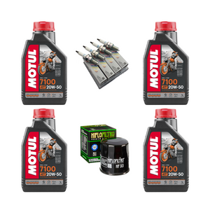 Kit Afinacion Motul 7100 20W50 Ngk Hf Zx10r 08-15 Gsxr 1000 07-20