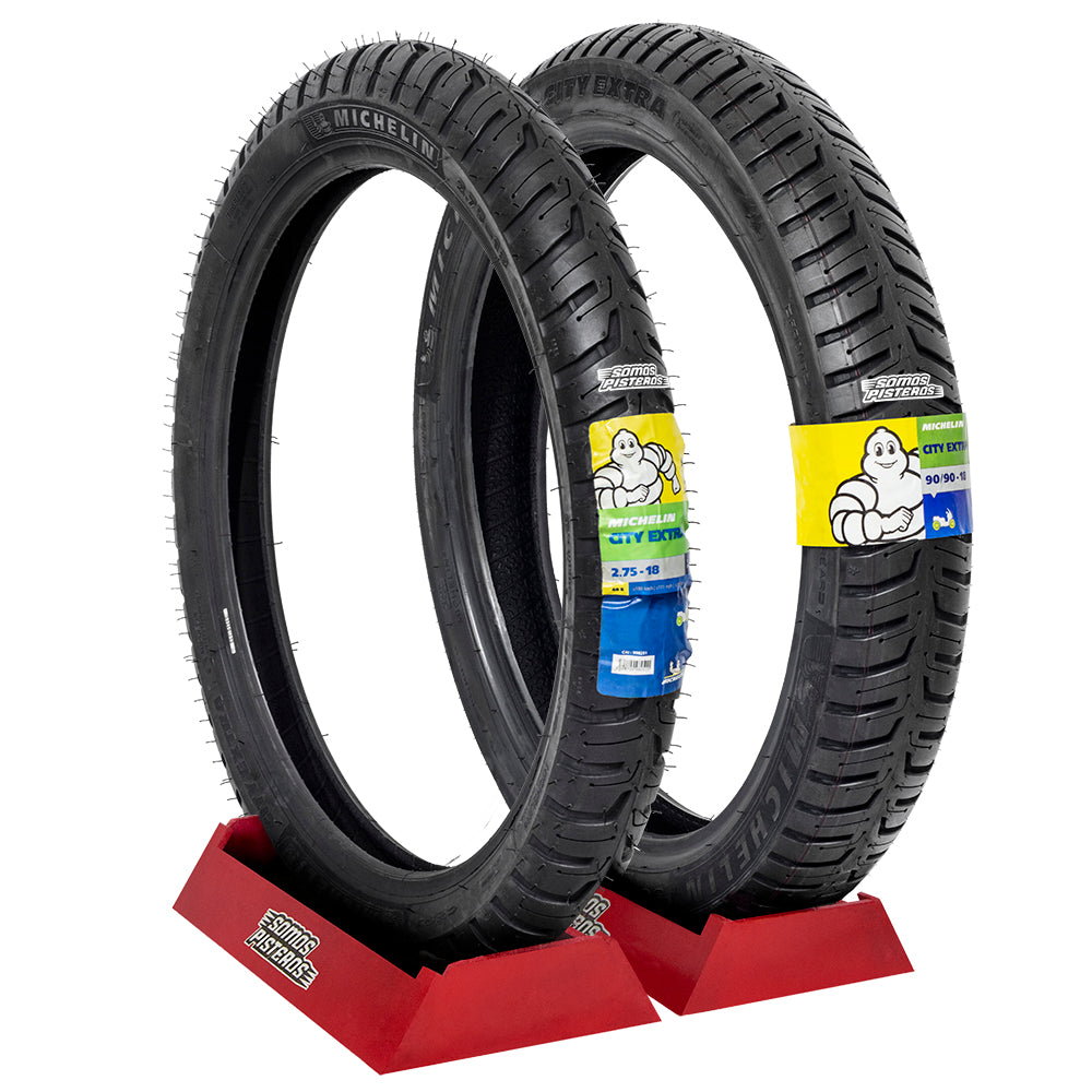 Llantas Michelin City Extra 2.75 18 y 90/90 18 125Z DT150
