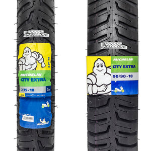 Llantas Michelin City Extra 2.75 18 y 90/90 18 125Z DT150