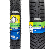 Cargar imagen en el visor de la galería, Llantas Michelin City Extra 2.75 18 y 100/90 18 FT200