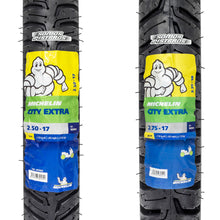 Cargar imagen en el visor de la galería, Llantas Michelin City Extra 2.50 17 y 2.75 17 AT 110 DT 110