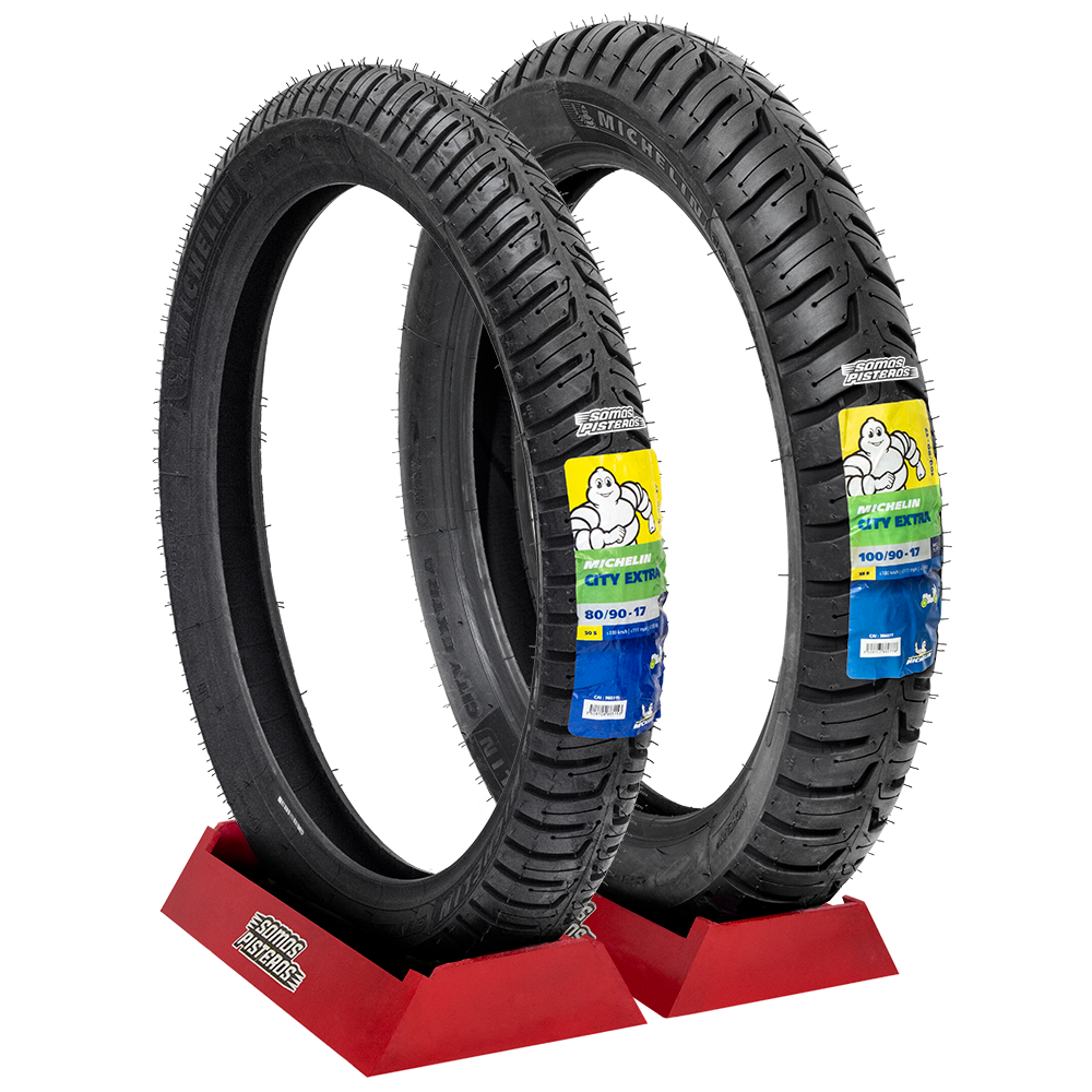 Llantas Michelin City Extra  80/90 17 y  100/90 17 125Z TL
