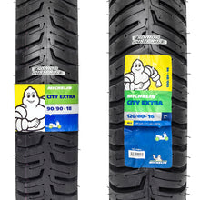 Cargar imagen en el visor de la galería, Llantas Michelin City Extra  90/90 18 y 120/80 16 GZ150 V15