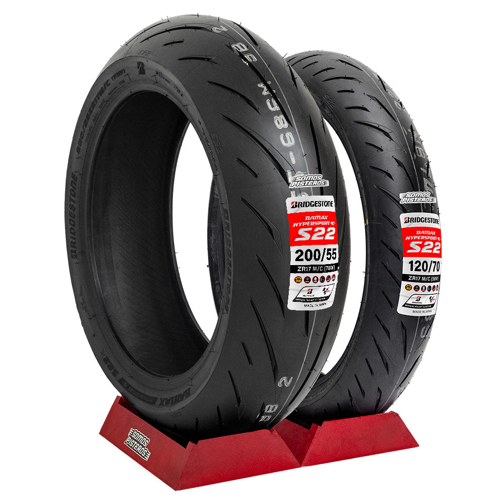 Llantas 120/70 Y 200/55 BRIDGESTONE S22 s1000rr R1 PANIGALE