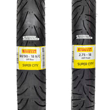 Cargar imagen en el visor de la galería, Llantas 2.75 18 y 90/90 18 Super City Pirelli Ybr CGL 125