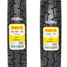 Cargar imagen en el visor de la galería, Llantas 90/90 18 57P cc y 3.50 18  62P cc City Demon Pirelli