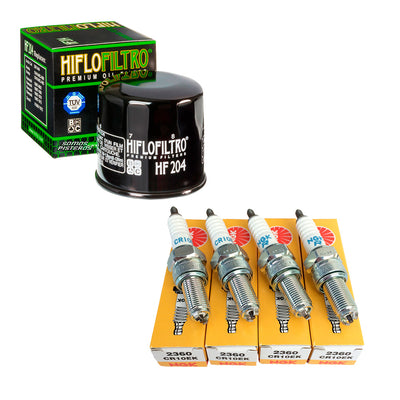 Kit Bujias Cr10ek Y Filtro Hf Premium R6r R1 R6s R6 Fz1 Fz6r