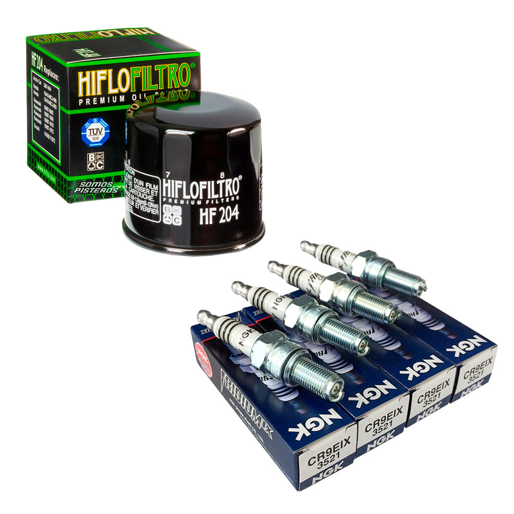 Kit Bujias Iridium y Filtro HF Premium R6R R1 R6S FZ1 FZ6R