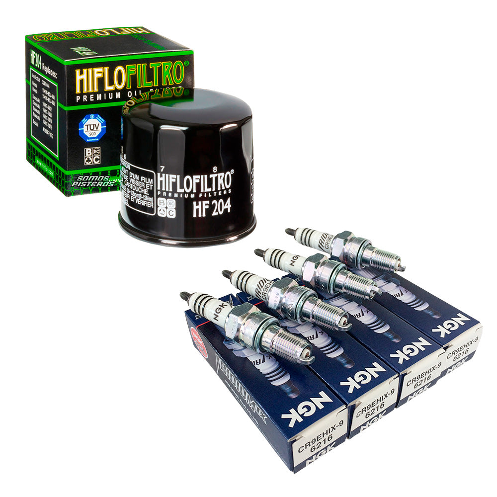 Bujias Iridium y Filtro HF Premium 600r 1000rr 954 929 F4 F3