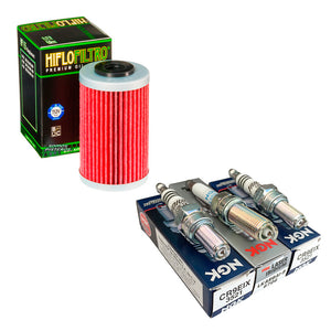 Bujias Iridium y Filtro HF Premium Pulsar NS AS RS Dominar