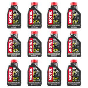 Caja 12 Pz Aceite Motul 5000 10w40 Pulsar Fz R6r R1 Gsxr Zx6