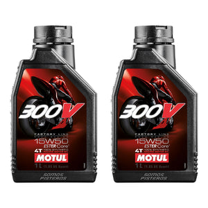 2L Aceite Motul 300v Race 15w50 Pulsar KTM Duke RC Dominar