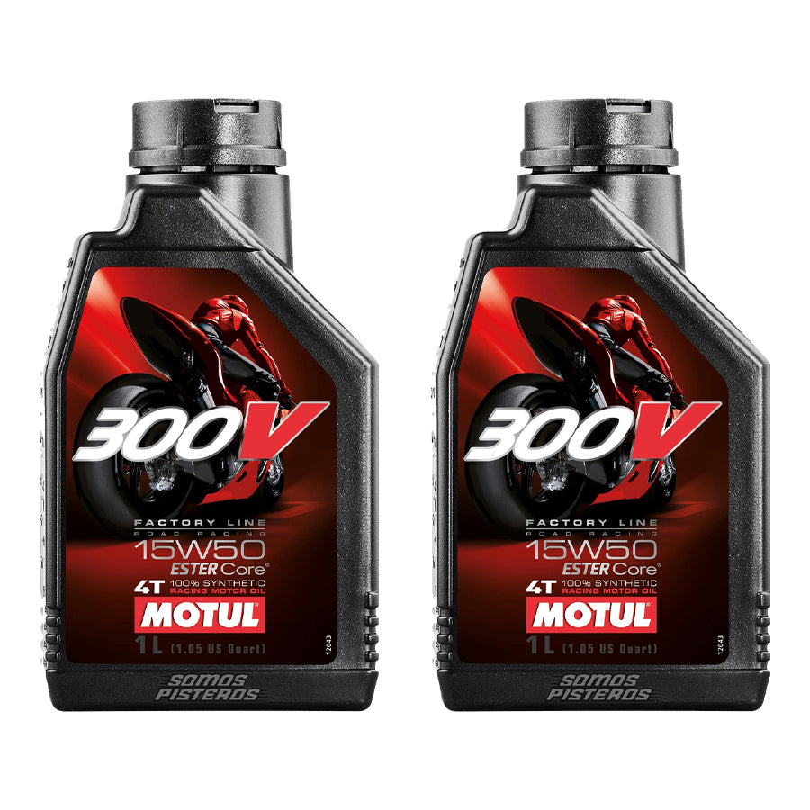 2L Aceite Motul 300v Race 15w50 Pulsar KTM Duke RC Dominar