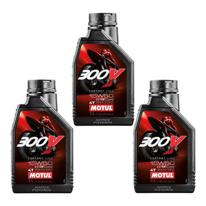 3L Aceite Motul 300v Race 15w50 R6R GSXR 600RR F4I R3 MT 03