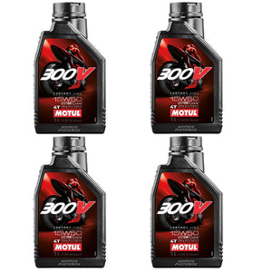 4L Aceite Motul 300v Race 15w50 S1000RR ZX6R ZX10R R1 GSX V4