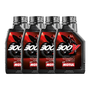 4L Aceite Motul 300v Race 15w50 S1000RR ZX6R ZX10R R1 GSX V4