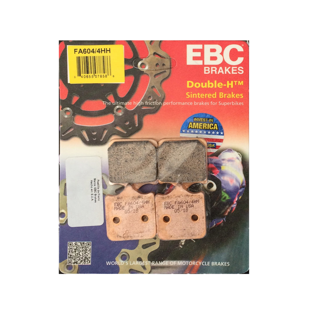 BALATAS MOTO SINTERIZADAS FA604/4HH EBC DELANTERAS