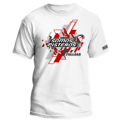 Playera Somos Pisteros FULLGAS V1 ROJO Pulsar Dominar FZ R15