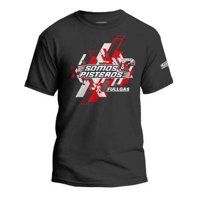Playera Somos Pisteros FULLGAS V1 ROJO Pulsar Dominar FZ R15