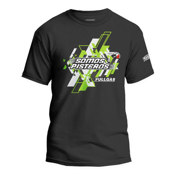 Playera Somos Pisteros FULLGAS V1 VERDE ZX6R ZX10R NINJA 400