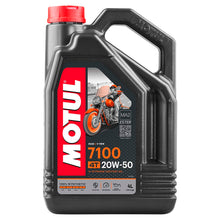 Cargar imagen en el visor de la galería, Aceite Motul 7100 Sintetico 4l 20w50 R6r R1 Gsxr Pulsar CBR
