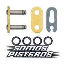Cargar imagen en el visor de la galería, CANDADO CADENA 520 O RING CLIP ORO RK PULSAR KTM ZX6R R3