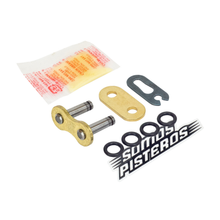 Cargar imagen en el visor de la galería, CANDADO CADENA 520 O RING CLIP ORO RK PULSAR KTM ZX6R R3