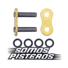 Cargar imagen en el visor de la galería, CANDADO CADENA 530 O RING REMACHADO ORO RK R1 GSXR 1000RR