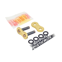Cargar imagen en el visor de la galería, CANDADO CADENA 530 O RING REMACHADO ORO RK R1 GSXR 1000RR