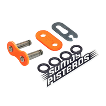 Cargar imagen en el visor de la galería, CANDADO CADENA 520 O RING CLIP NARANJA RK KTM 200 250 390 R3
