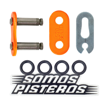 Cargar imagen en el visor de la galería, CANDADO CADENA 520 O RING CLIP NARANJA RK KTM 200 250 390 R3