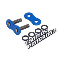 Cargar imagen en el visor de la galería, CANDADO CADENA 525 O RING REMACHADO AZUL RK R6R GSXR 600RR