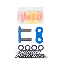 Cargar imagen en el visor de la galería, CANDADO CADENA 525 O RING REMACHADO AZUL RK R6R GSXR 600RR