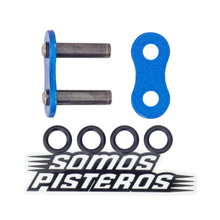 Cargar imagen en el visor de la galería, CANDADO CADENA 525 O RING REMACHADO AZUL RK R6R GSXR 600RR