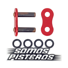 Cargar imagen en el visor de la galería, CANDADO CADENA 525 O RING REMACHADO ROJO RK R6R GSXR 600RR