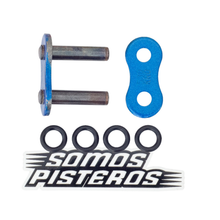 Cargar imagen en el visor de la galería, CANDADO CADENA 530 O RING REMACHADO AZUL RK R1 GSXR 1000RR