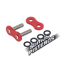 Cargar imagen en el visor de la galería, CANDADO CADENA 530 O RING REMACHADO ROJO RK R1 GSXR 1000RR
