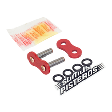 Cargar imagen en el visor de la galería, CANDADO CADENA 530 O RING REMACHADO ROJO RK R1 GSXR 1000RR
