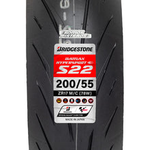 Cargar imagen en el visor de la galería, Llanta Bridgestone Battlax S22 17 200/55 S1000RR R1 V4 GSXR