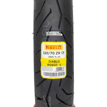 Cargar imagen en el visor de la galería, Llanta 120/70 ZR 17 58w Diablo Rosso II Pirelli R6R GSXR ZX6