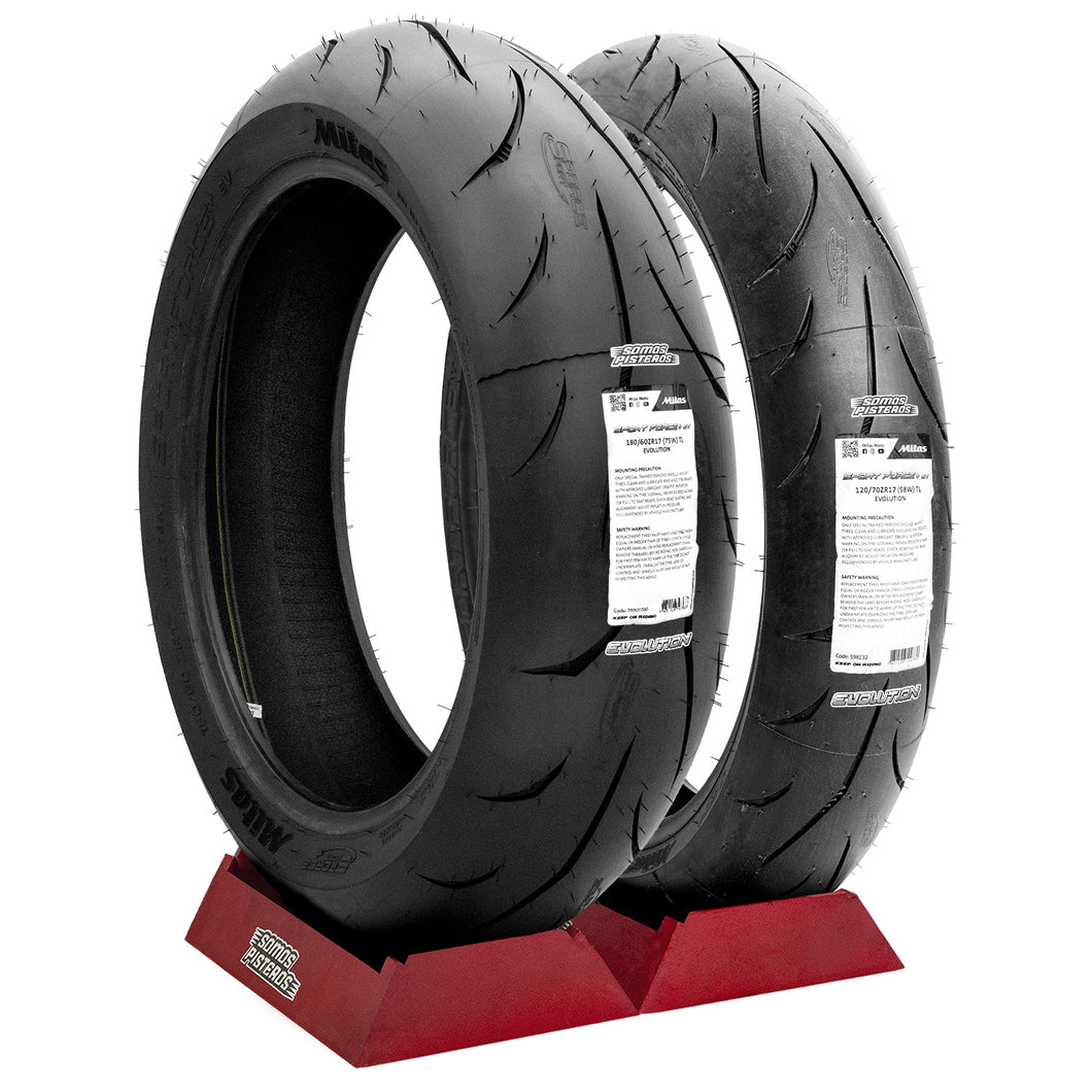 LLANTAS MITAS SPORT FORCE+ Evo 120/70 17 Y 180/60 17 ZX6R R6