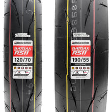 Cargar imagen en el visor de la galería, Llantas 120/70 Y 190/55 BRIDGESTONE RS11 R6R ZX6R GSXR 600RR