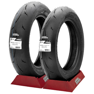 KIT LLANTAS MITAS MC35 S-RACER SOF 100/90 12 Y 120/80 12 YCF