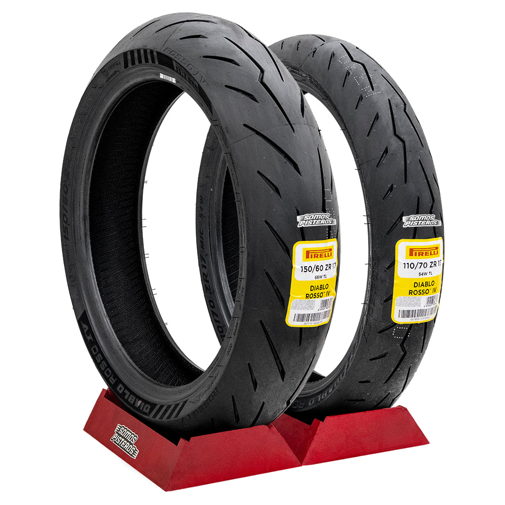 Llantas Diablo Rosso IV R17 110/70 y 150/60 Duke Ninja 400