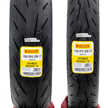 Cargar imagen en el visor de la galería, Llantas Diablo Rosso IV R17 110/70 y 150/60 Duke Ninja 400