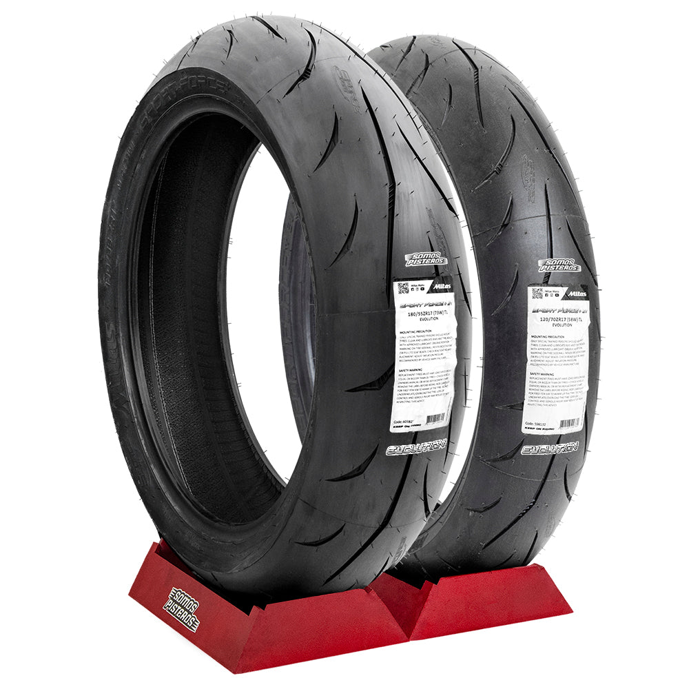 LLANTAS MITAS SPORT FORCE+ Evo 120/70 17 Y 180/55 17 R6R GSX
