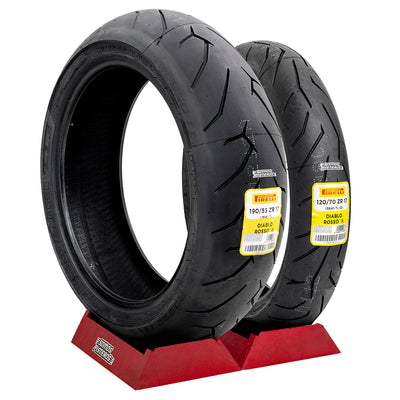 llantas Pirelli Diablo Rosso II 120/70 17 y 190/55 17 R1 ZX